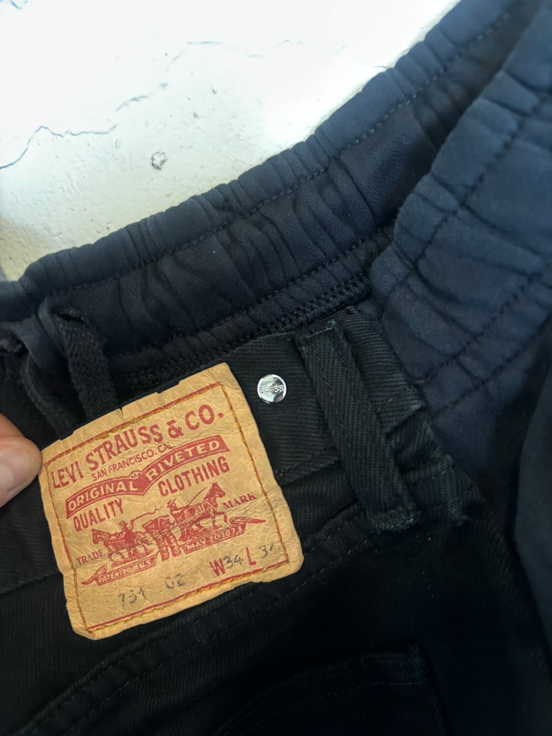 블레스 오버조깅진 블랙 상품이미지5