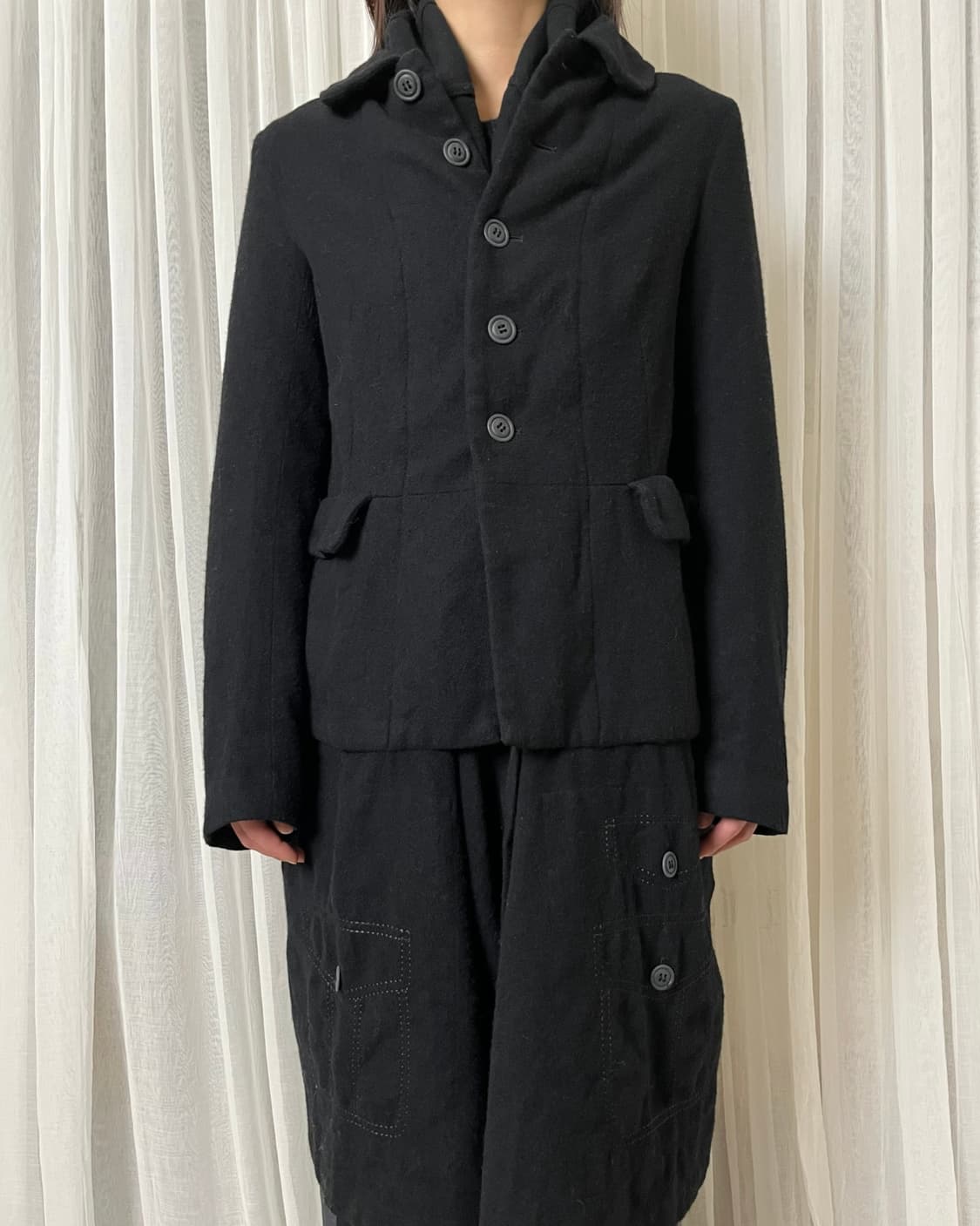 꼼데가르송 레이어드 도킹 코트 comme des garcons black 상품이미지10