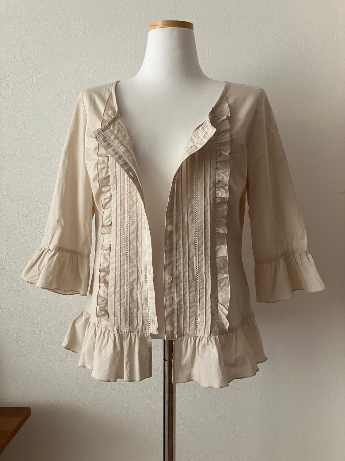 프릴 코튼 블라우스 모리걸블라우스 바스락블라우스 상품이미지5