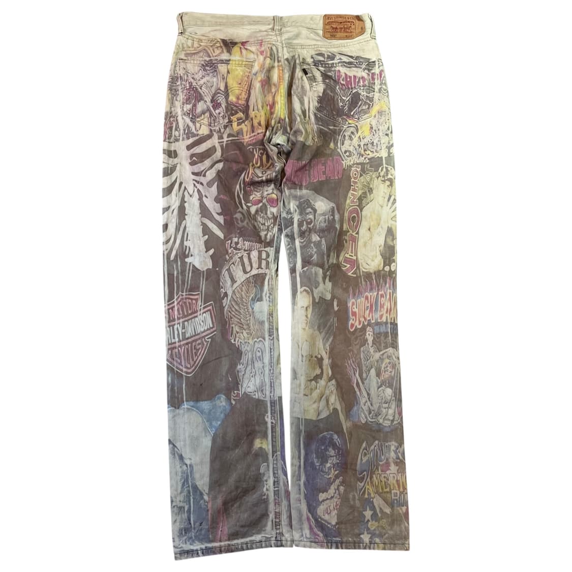 리바이스 501 리메이크 커스텀 프린팅 팬츠 상품이미지1