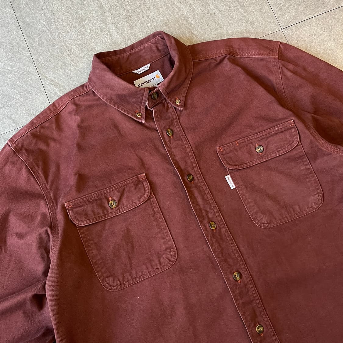 칼하트 정품 오리지널 해비 코튼 긴팔 셔츠 상품이미지2