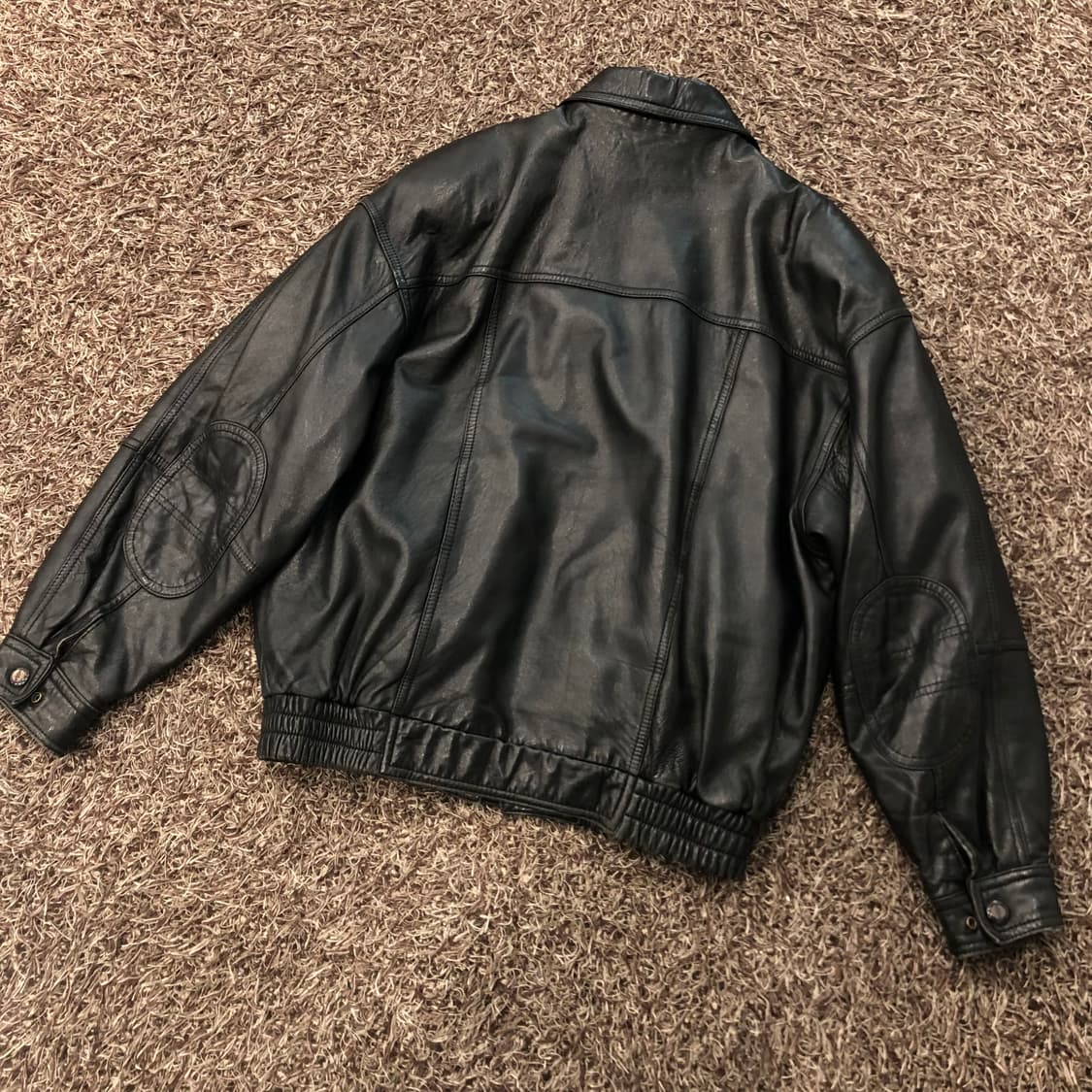 빈티지 양가죽 봄버 레더 가죽 자켓 상품이미지4