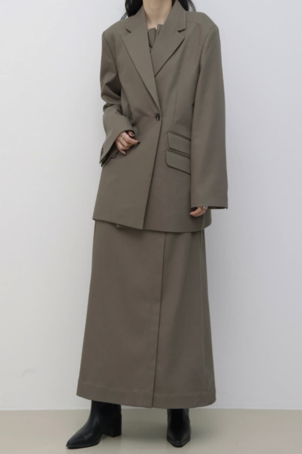 트리밍버드 트윌 셋업 원피스 (새상품) 상품이미지3