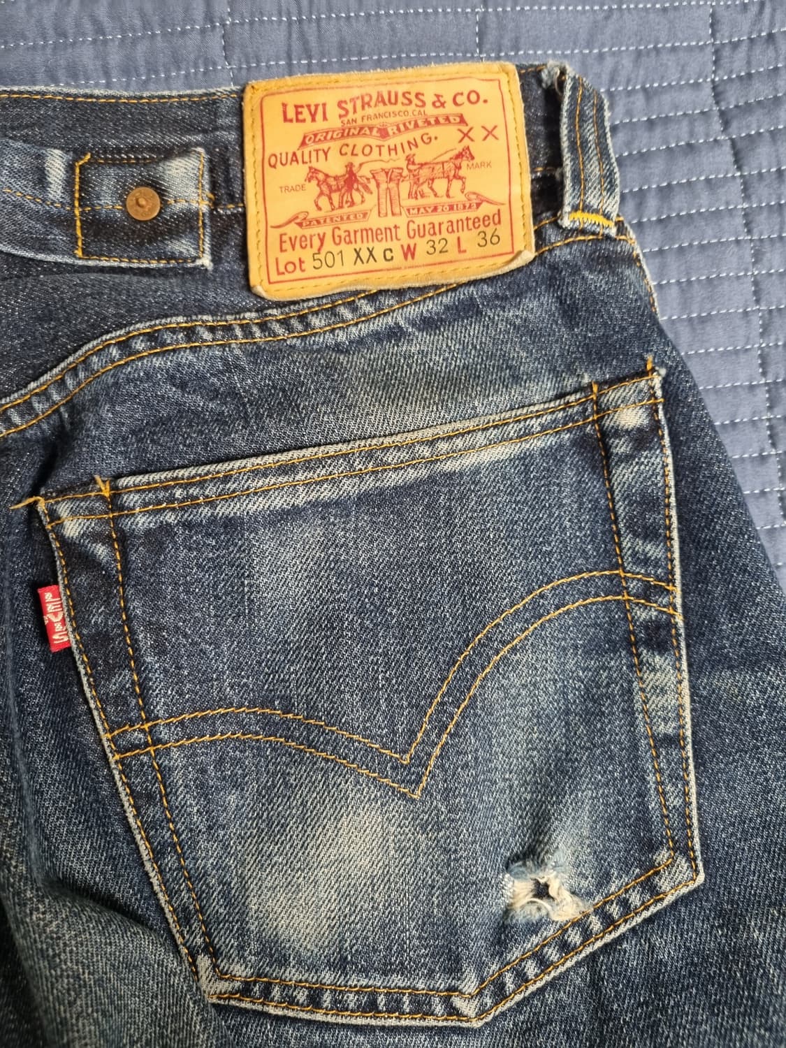 [32] 90s 일본 LVC 발렌시아공장 usa 37501 501xxc 상품이미지3