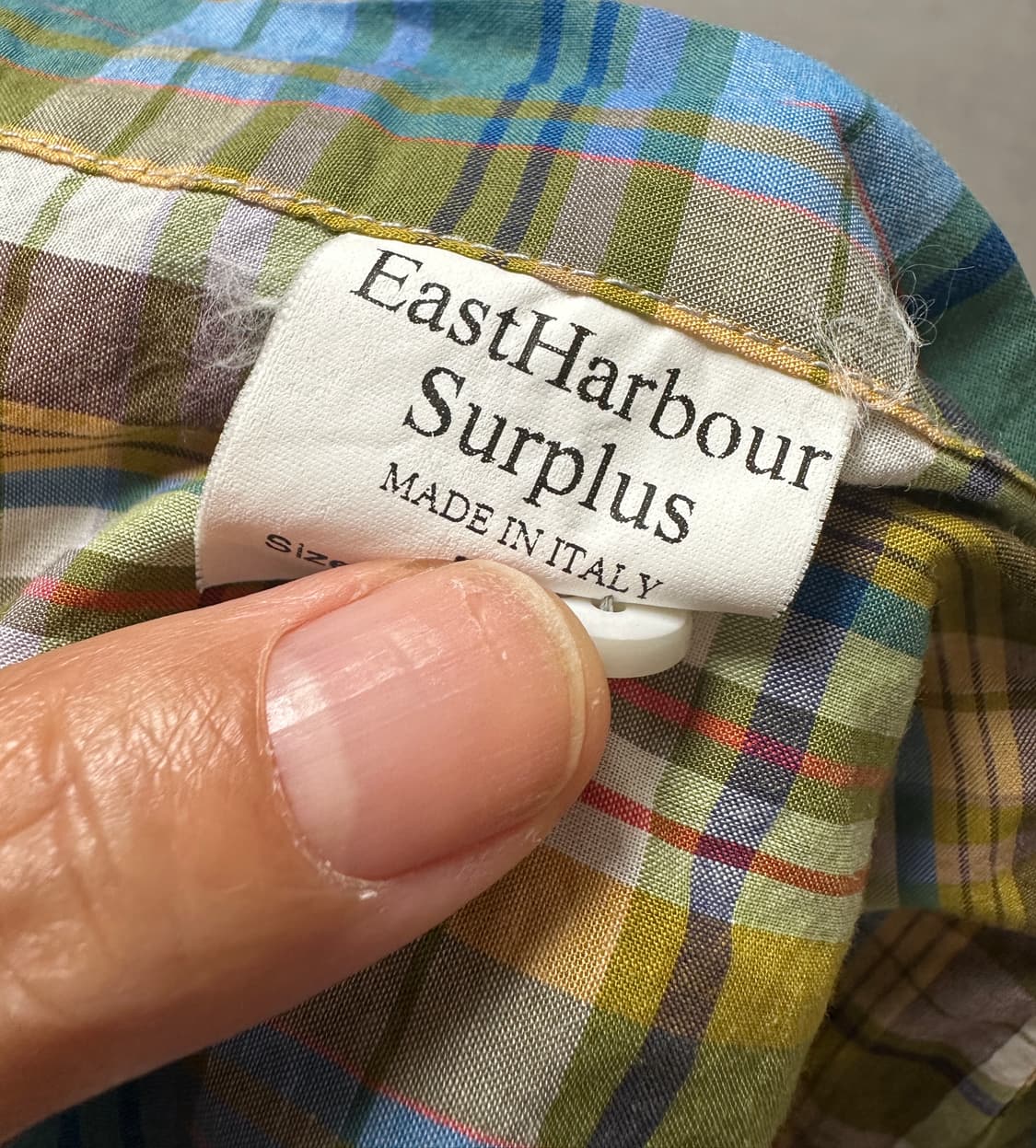 East Harbour Surplus 셔츠 M (made in itary 상품이미지5