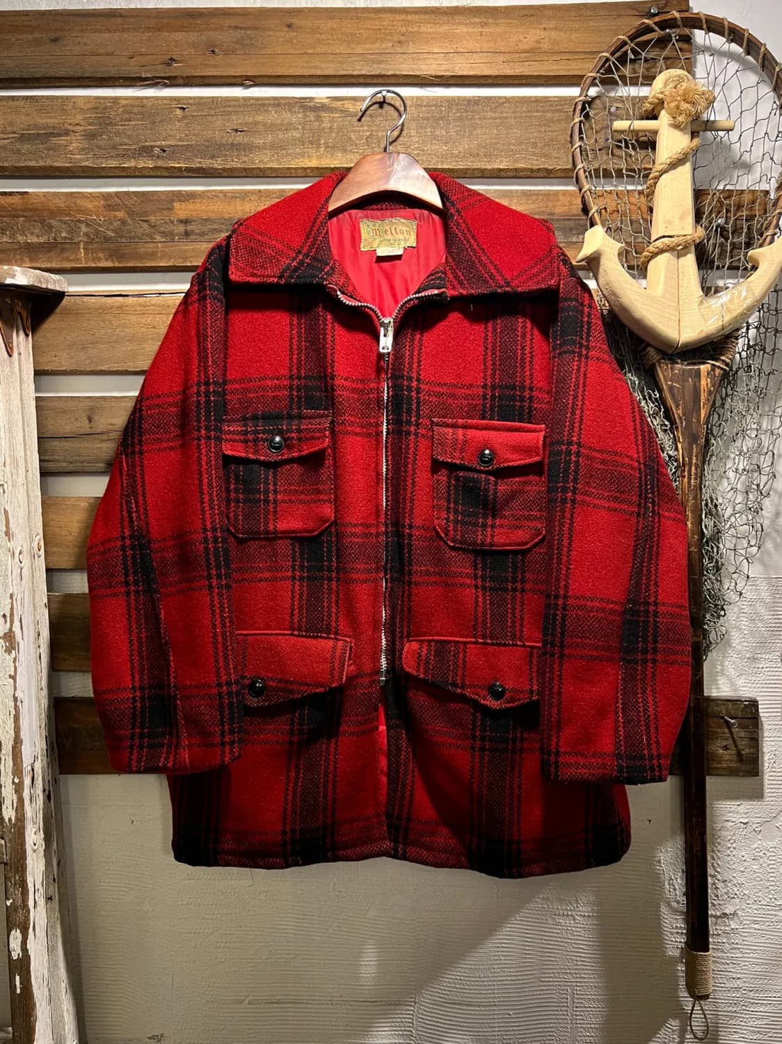 [M]5~60's MELTON 매키노 울 헌팅 자켓 상품이미지1