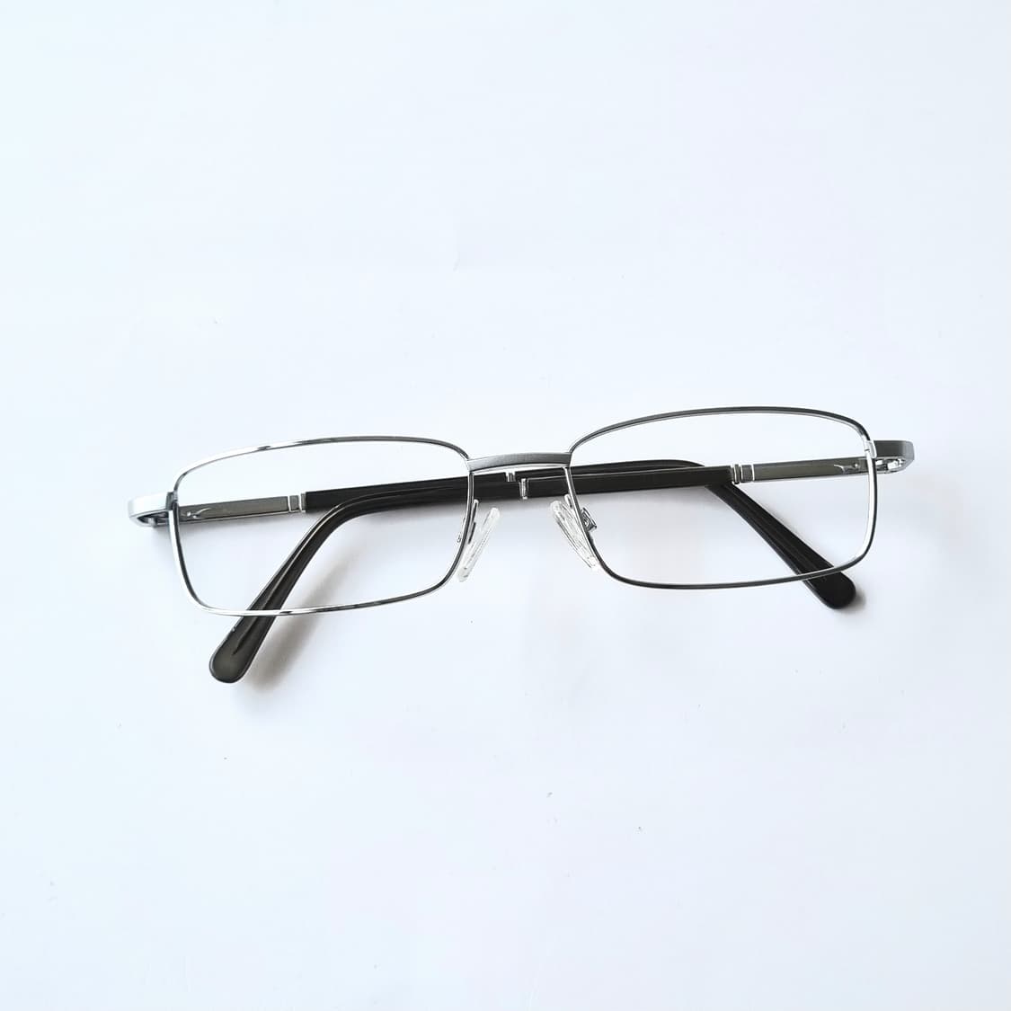 데드스탁 슬림 실버 메탈 스퀘어 안경테 728 상품이미지1