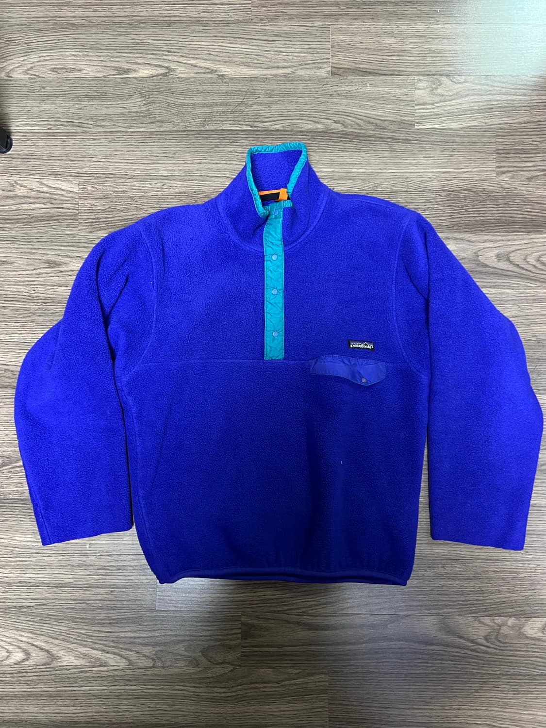 USA Made 파타고니아 90s 신칠라 퍼플 후리스 플리스 리듬 딥파일 상품이미지3