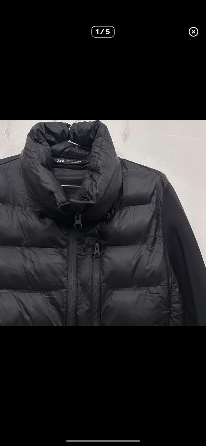 자라 여성 터프다운 하이넥 크롭 패딩 자켓 상품이미지3