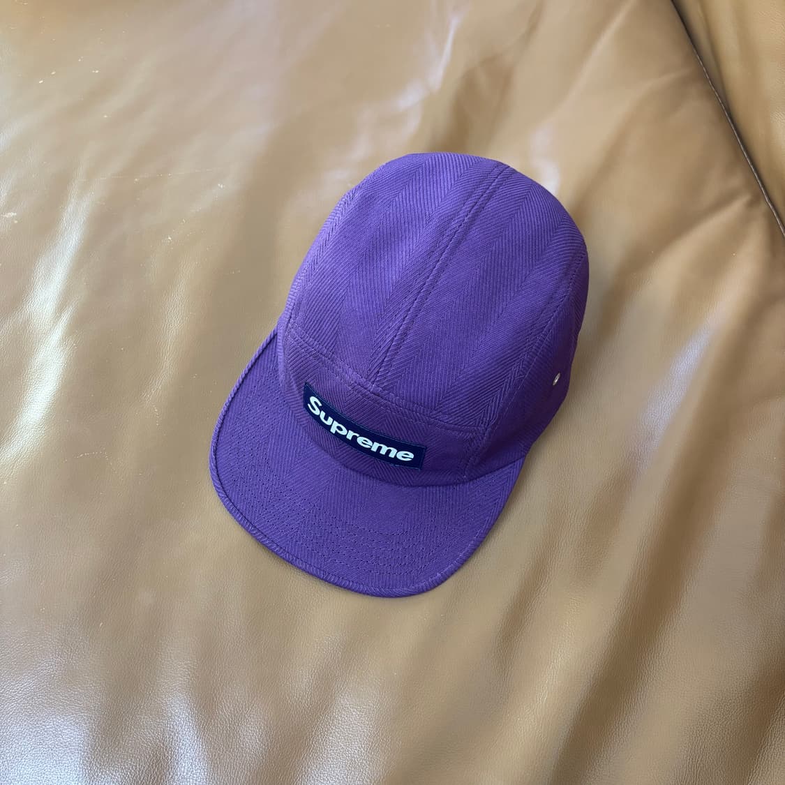 슈프림 캠프캡 모자 박스로고 퍼플 상품이미지5