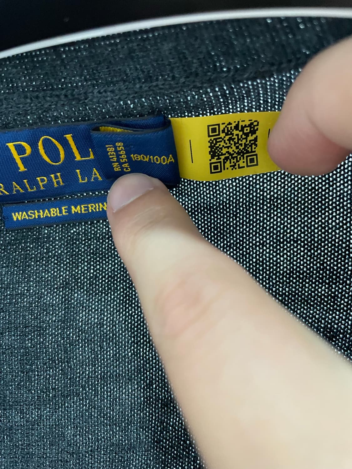 폴로 랄프로렌 메리노 울 가디건 L(QR정품) 상품이미지3