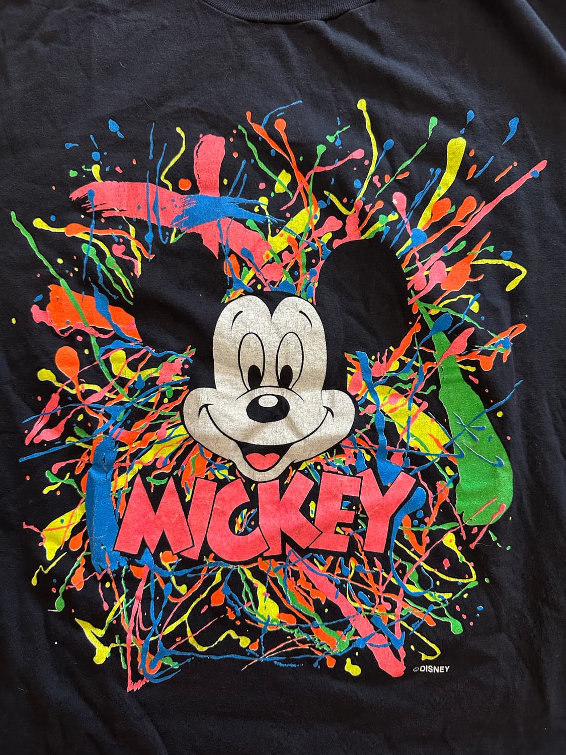 80's Disney 'Neon Splatter' Mickey Mouse 상품이미지2