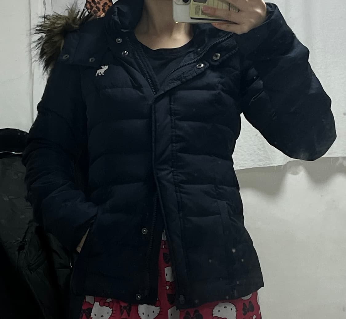아베크롬비 퍼 패딩 xs 울프죠 y2k 갸루 상품이미지4