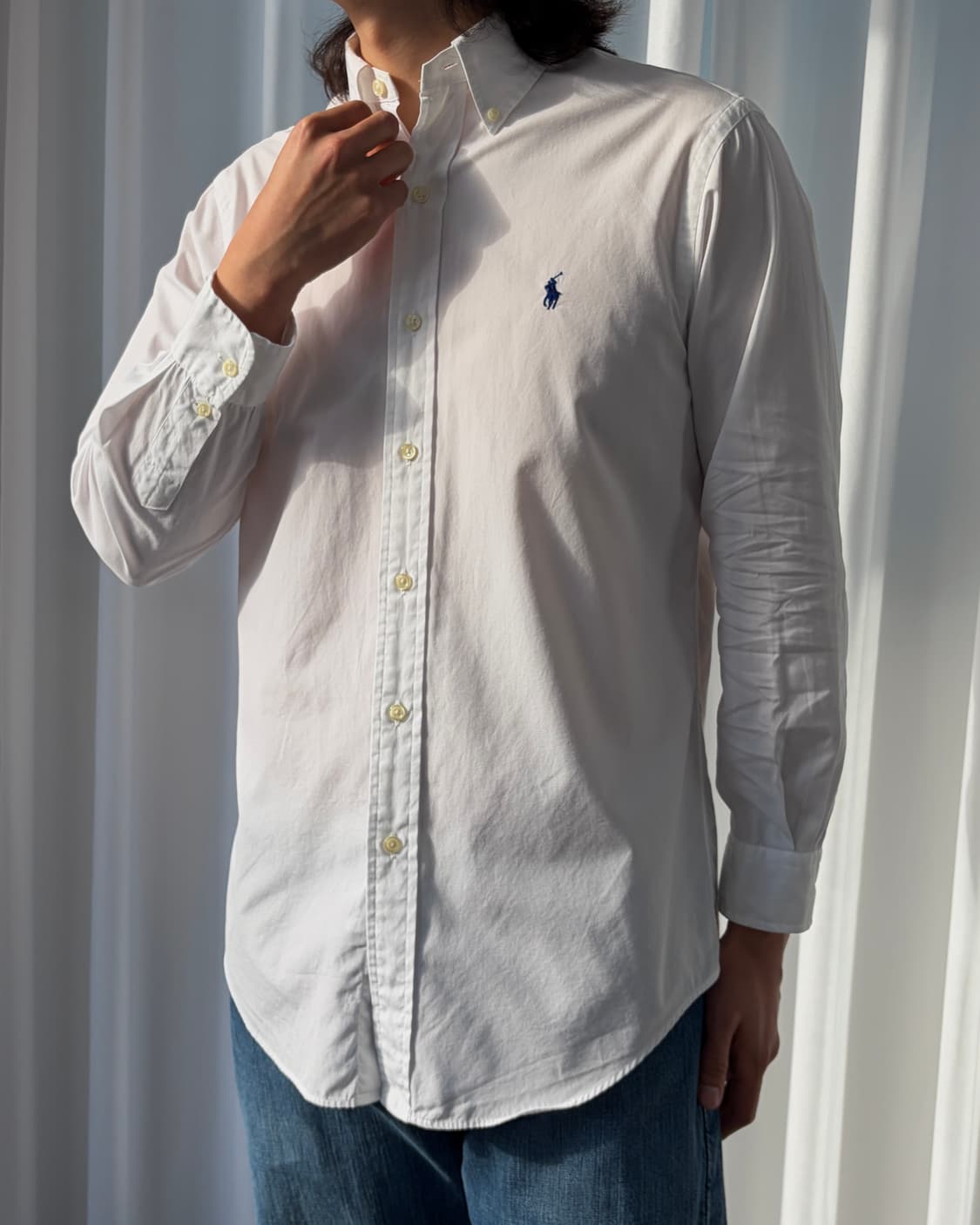 [S]폴로 랄프로렌 화이트 포플린 셔츠 상품이미지2