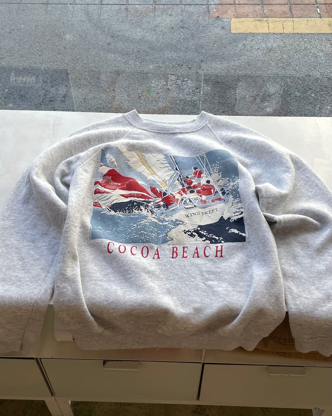 90s USA vintage sweatshirt 🌊⛵️ 상품이미지4