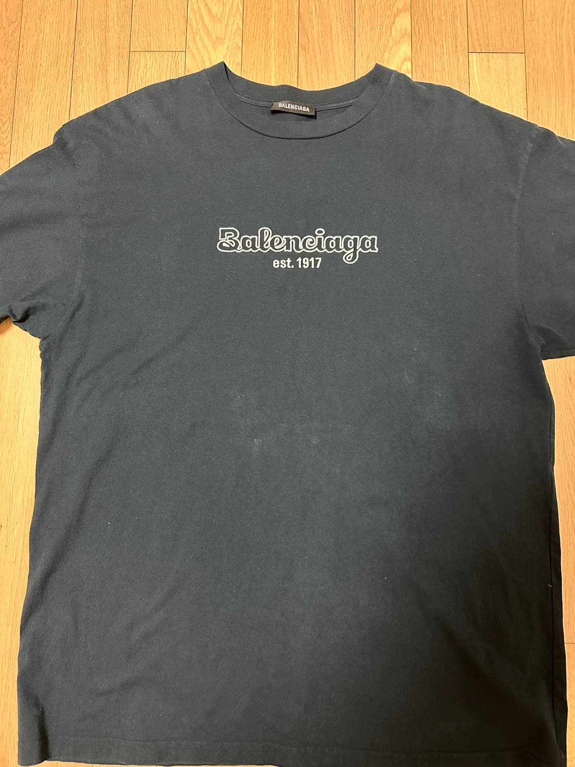 (새상품급!!) 발렌시아가 est. 1917 반팔티 XS (정품) 남자  상품이미지3