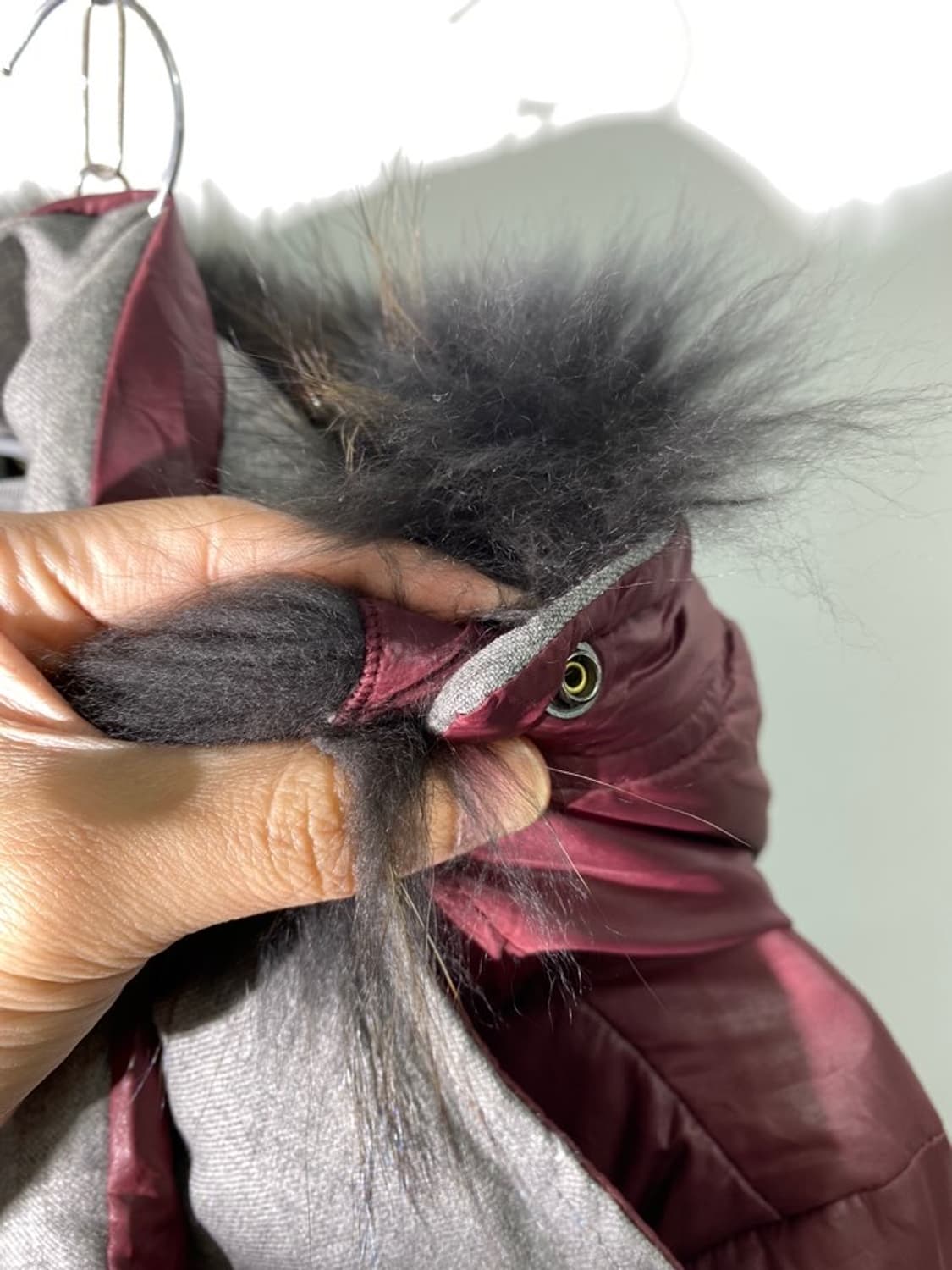 mens melrose 리버서블 퍼 후드 패딩 상품이미지6