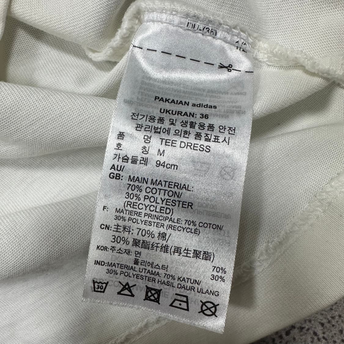 ✨ (바배) 아디다스 반팔 원피스  상품이미지4