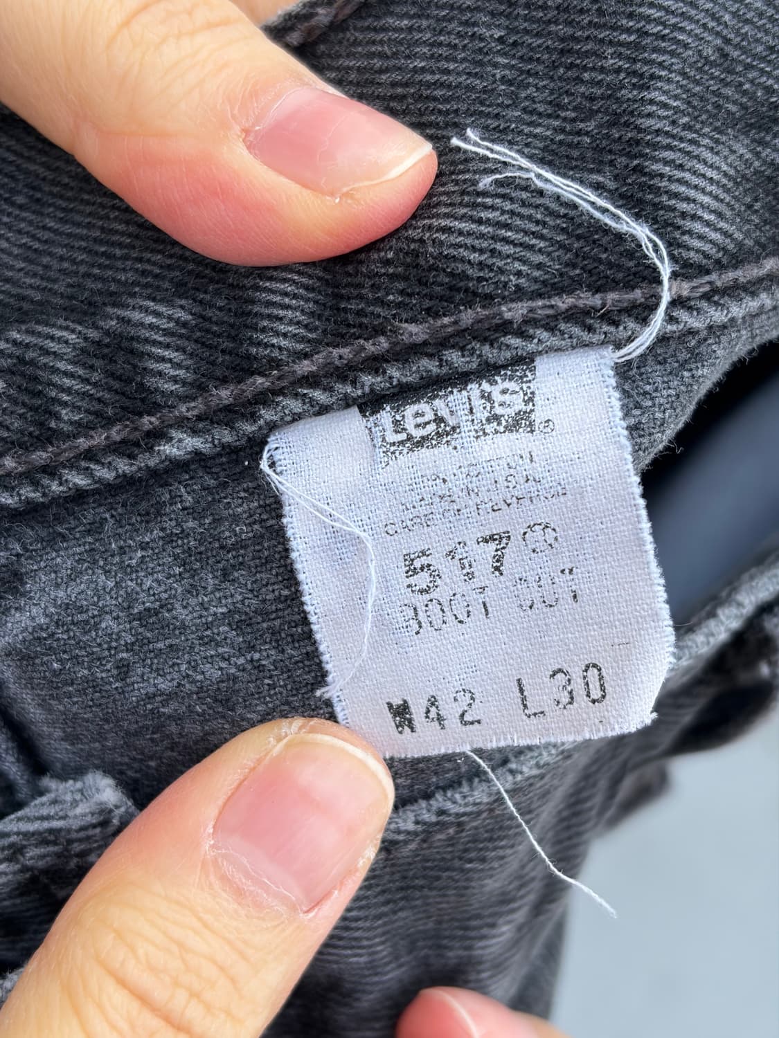 90s 리바이스 517 흑청 상품이미지3