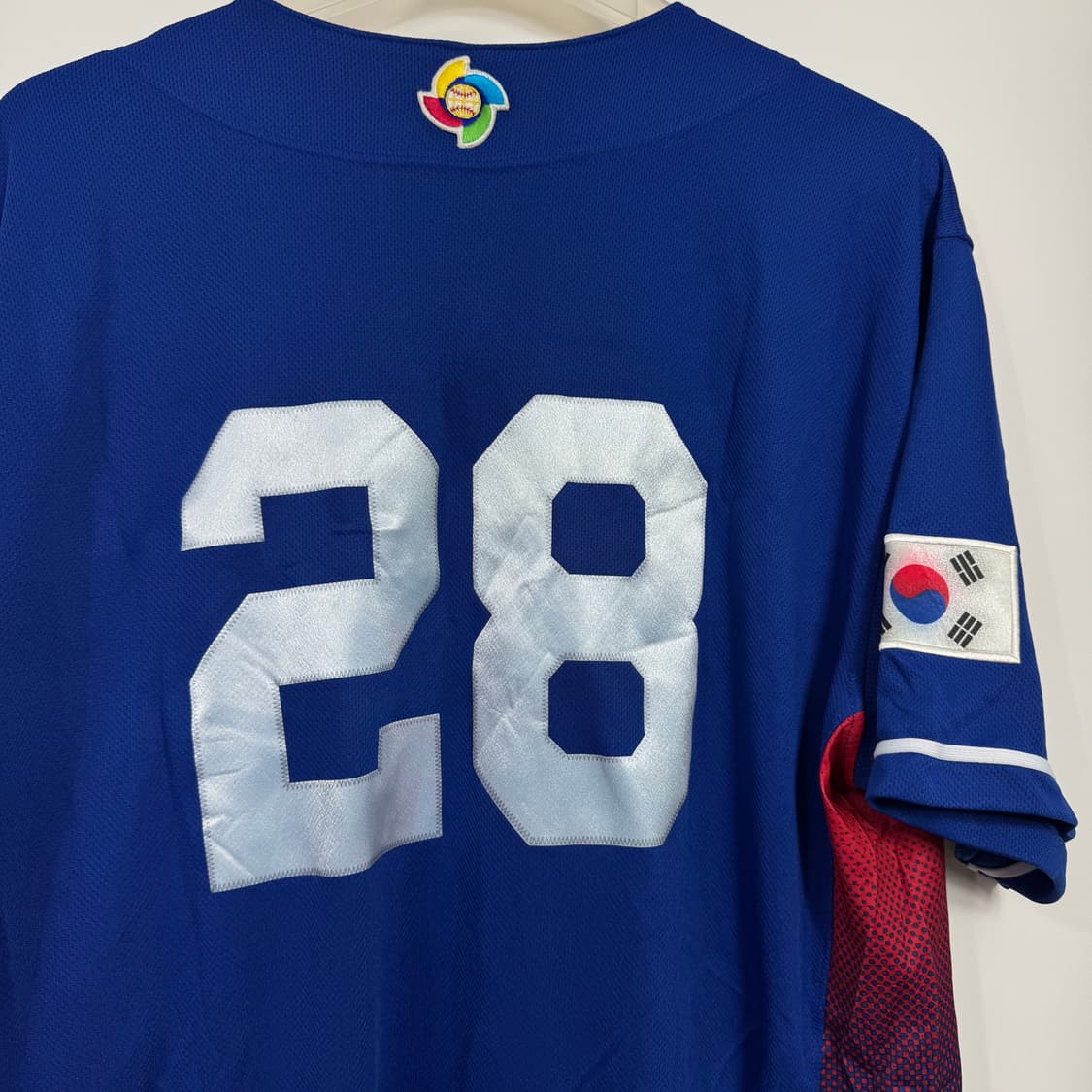 월드베이스볼클래식 WBC 28(장원준) 주문제작 공식 마킹유니폼 상품이미지3