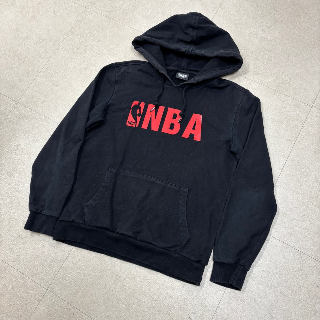 NBA 빅로고 블랙 후드티 상품이미지1