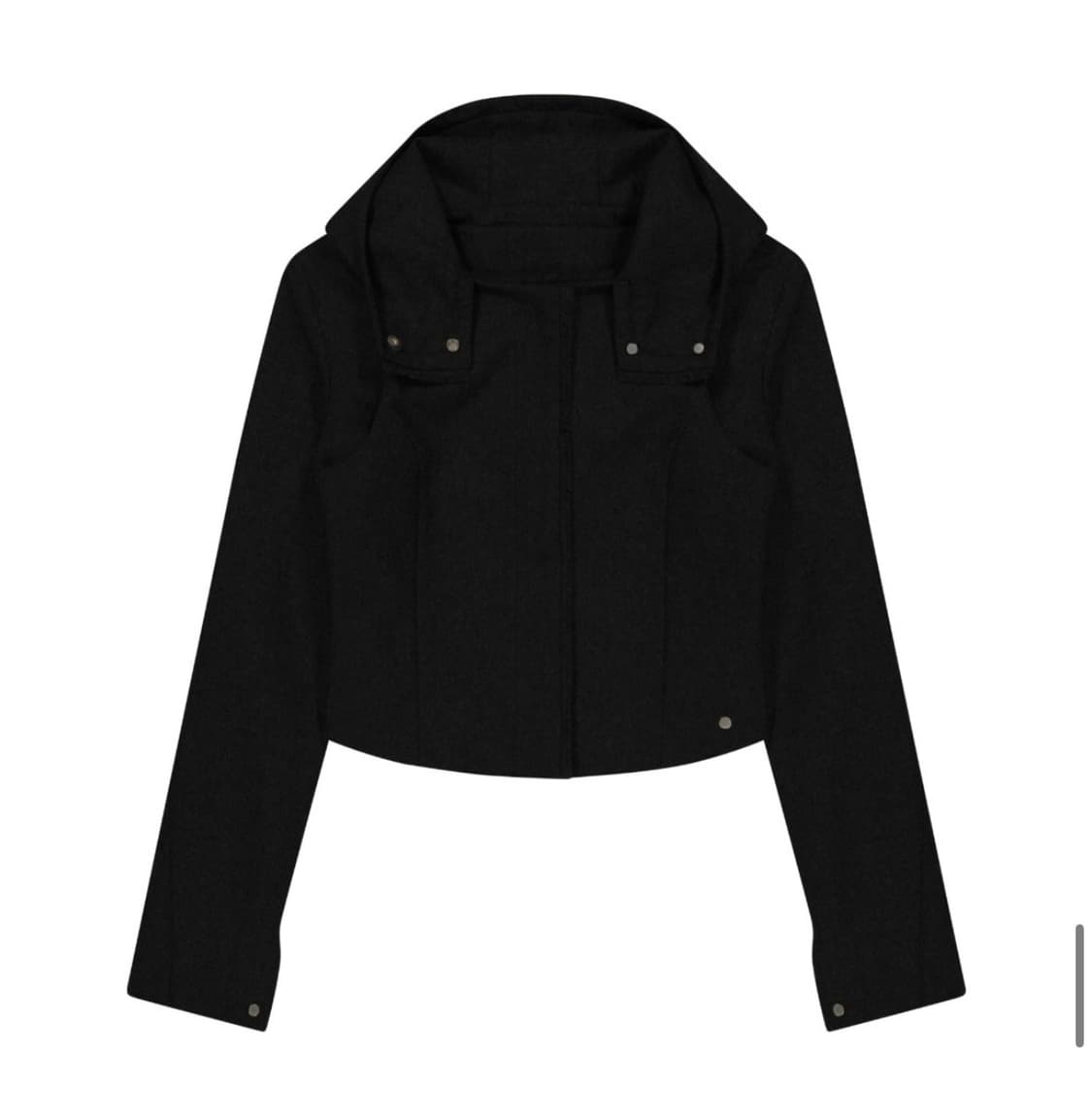 오호스 레이어드 볼레로 울 자켓 (블랙) 상품이미지1