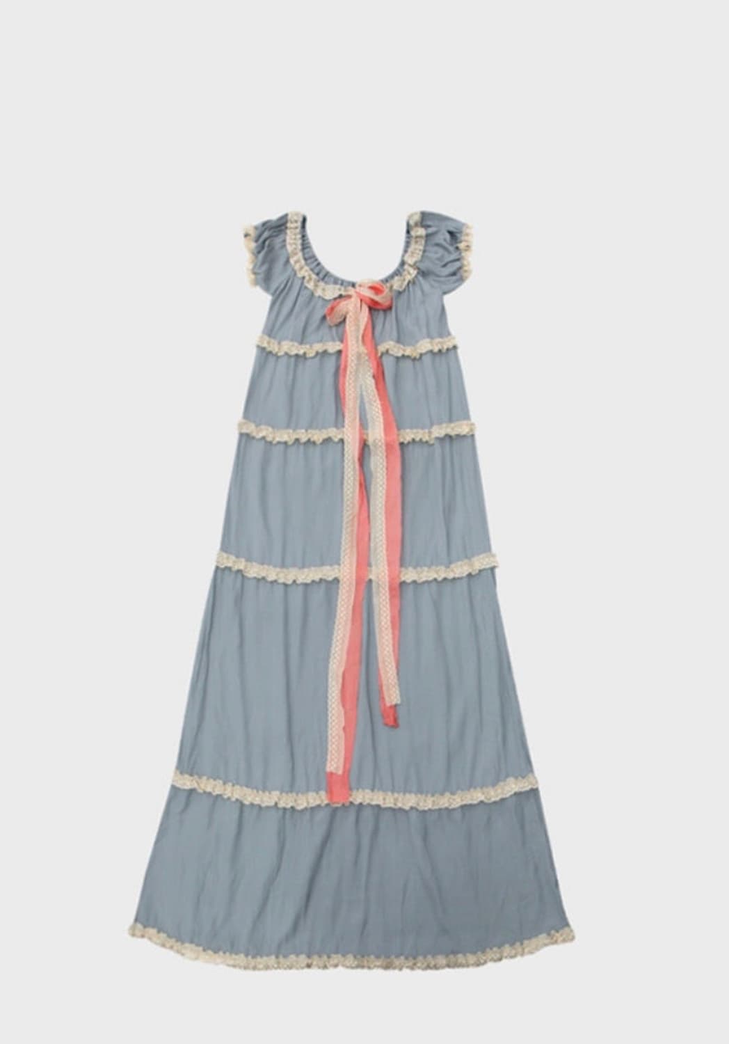 프레클 silk strap tiered maxi dress 상품이미지3