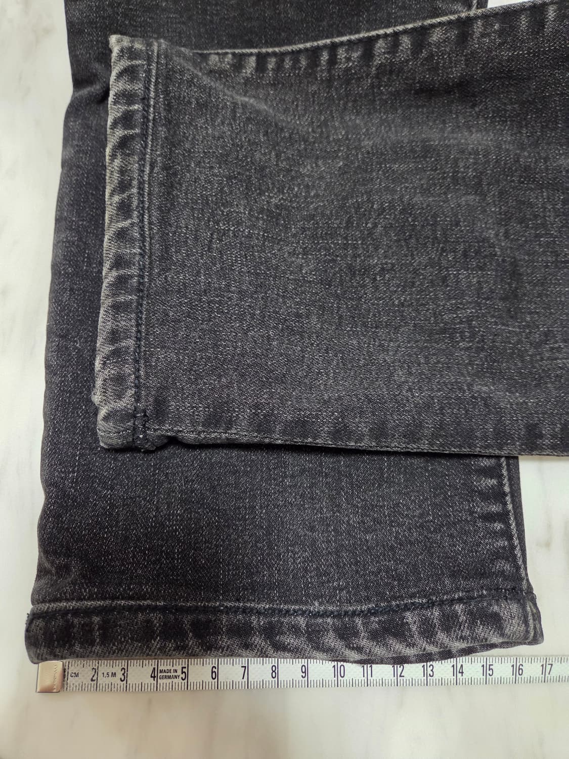 발망 블랙 바이커 데님팬츠 상품이미지5