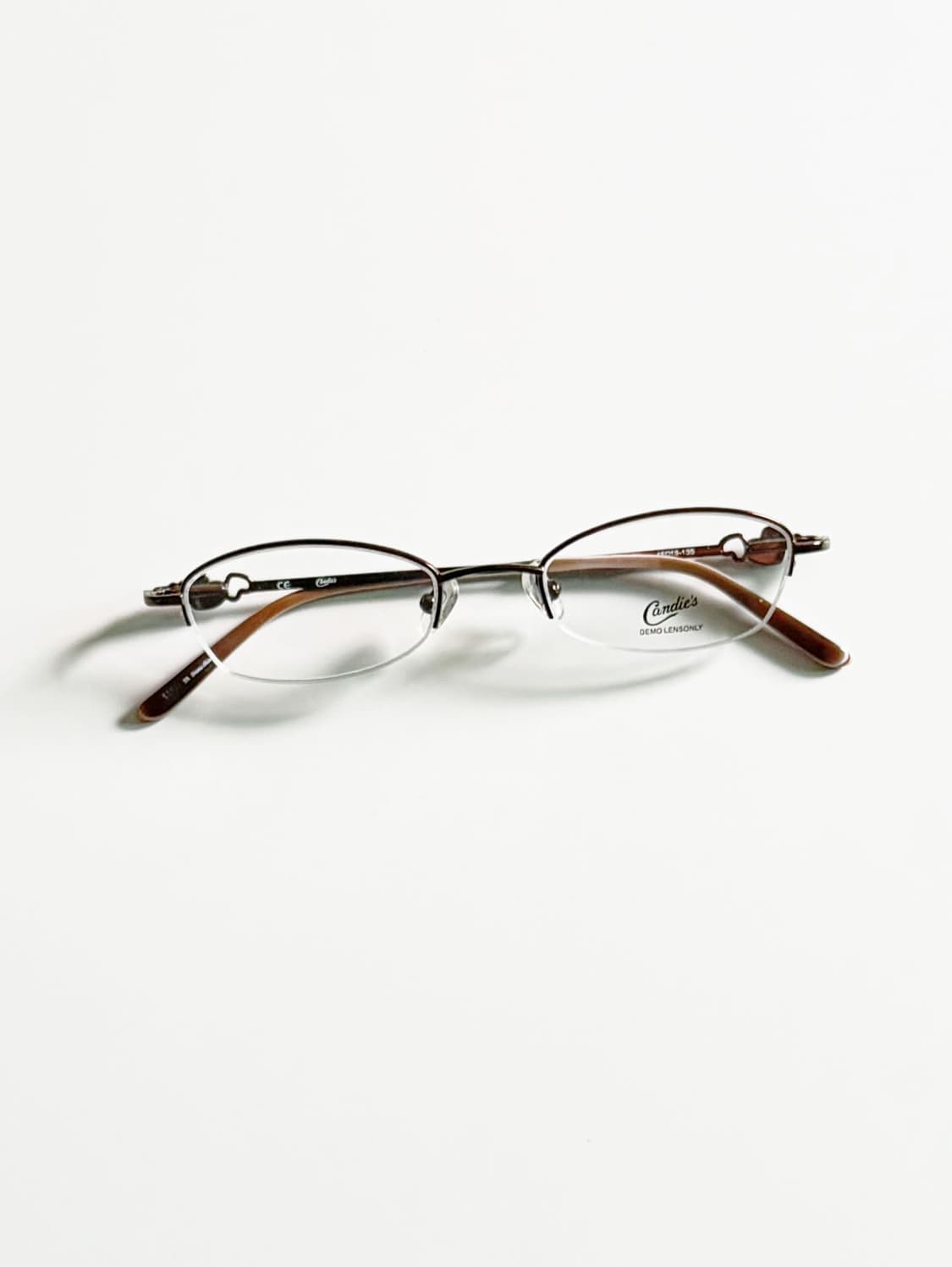 CANDIES 반무테 오벌 메탈 프레임 빈티지 안경 상품이미지1