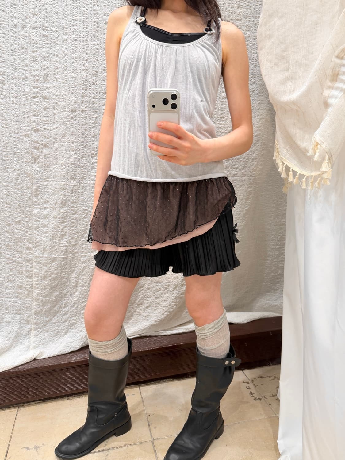 ribbon midi pleats pants 상품이미지3