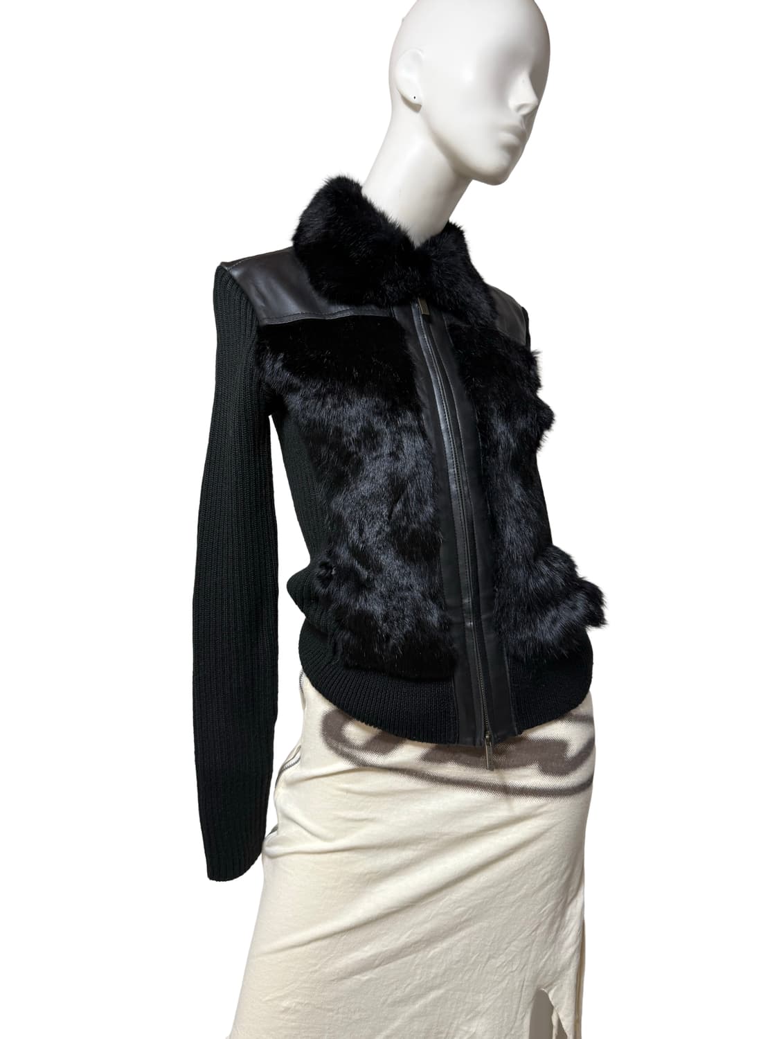 Vtg 갸루 y2k 아크릴 퍼 울 가디건 상품이미지7