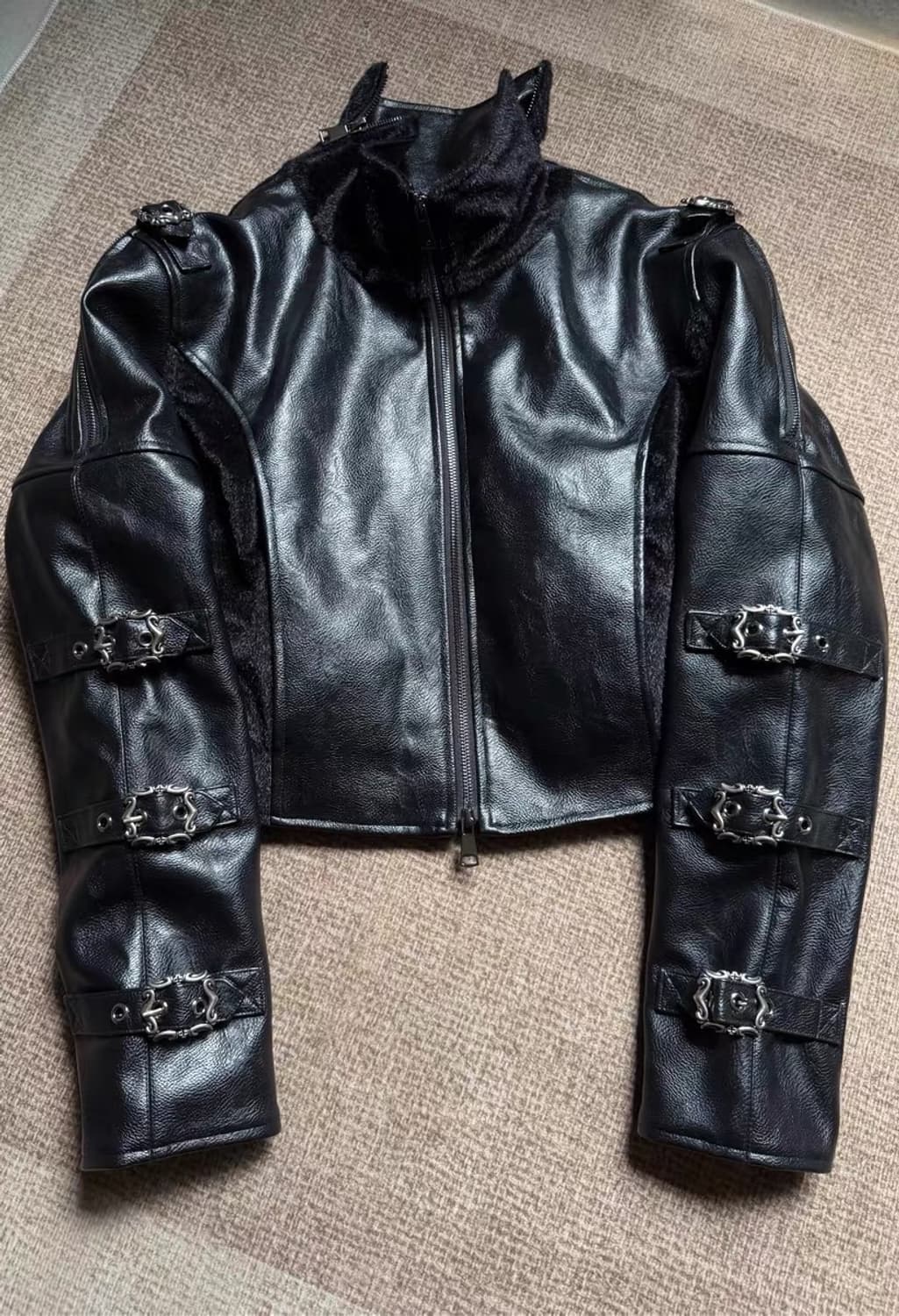Opium Leather Buckle Rider Jacket 상품이미지1