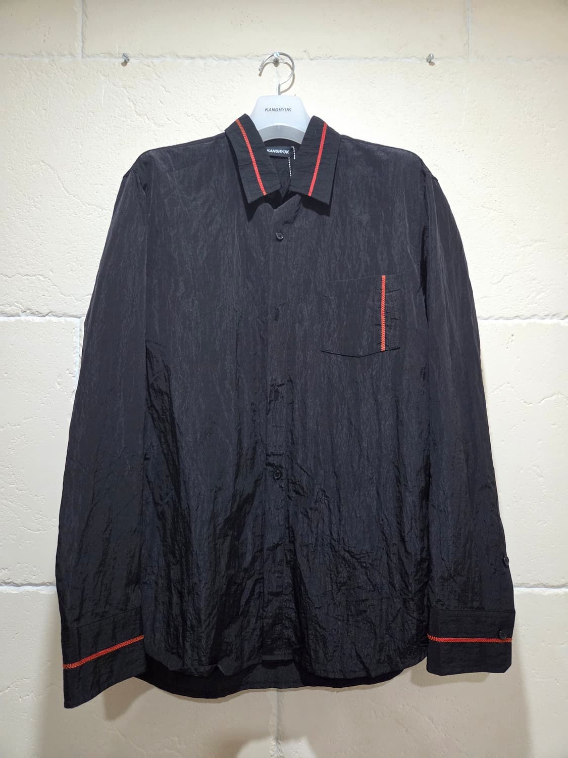 강혁 체인 스티치 셔츠 S사이즈 새상품 상품이미지1