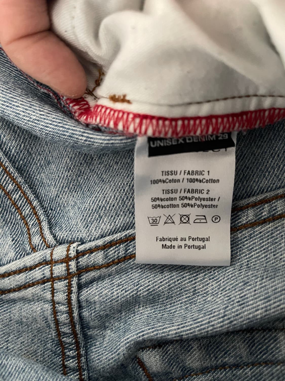 와이프로젝트 버튼데님팬츠 상품이미지3