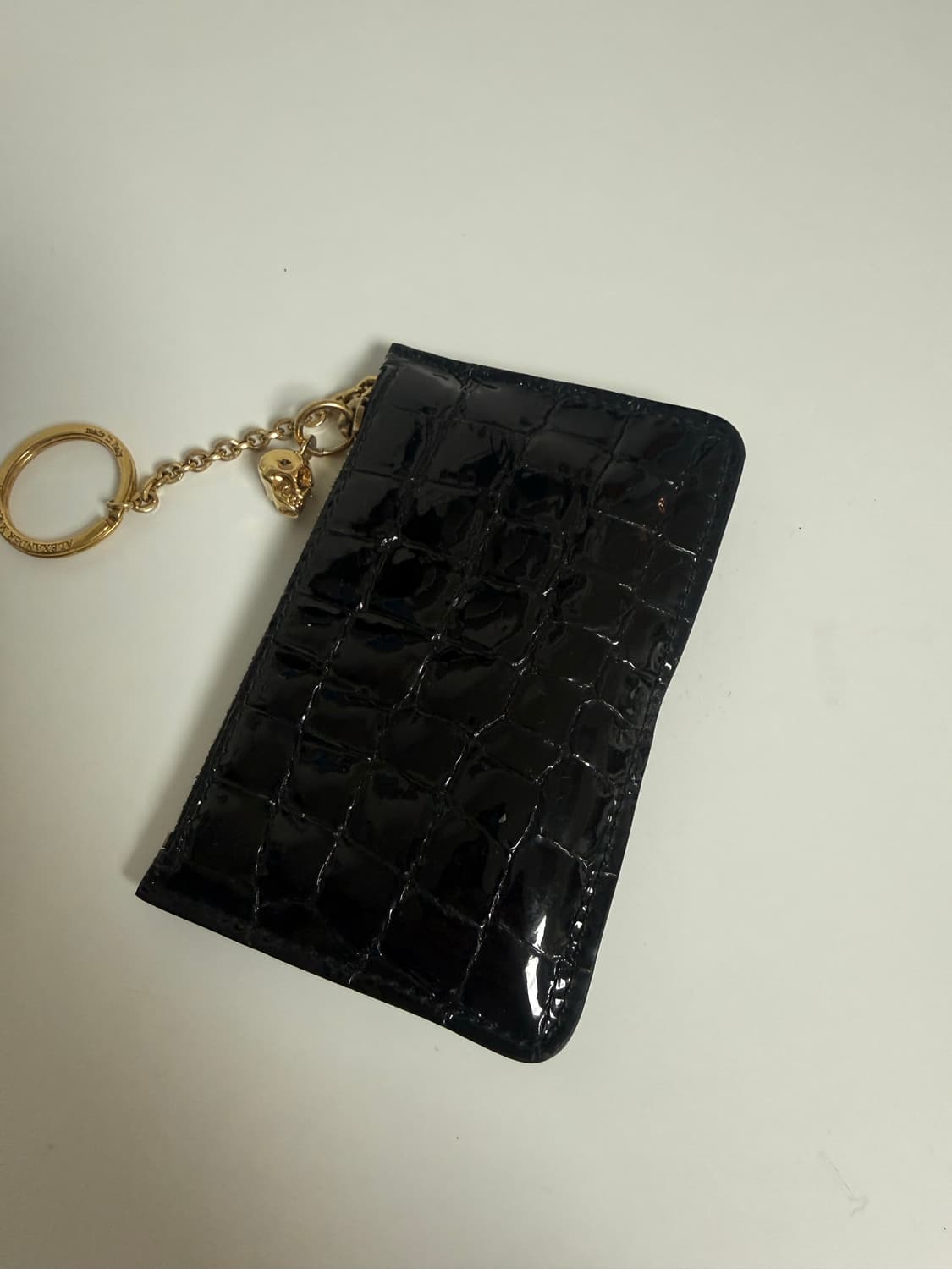 알렉산더 맥퀸 블랙 가죽 키링 카드지갑 상품이미지2