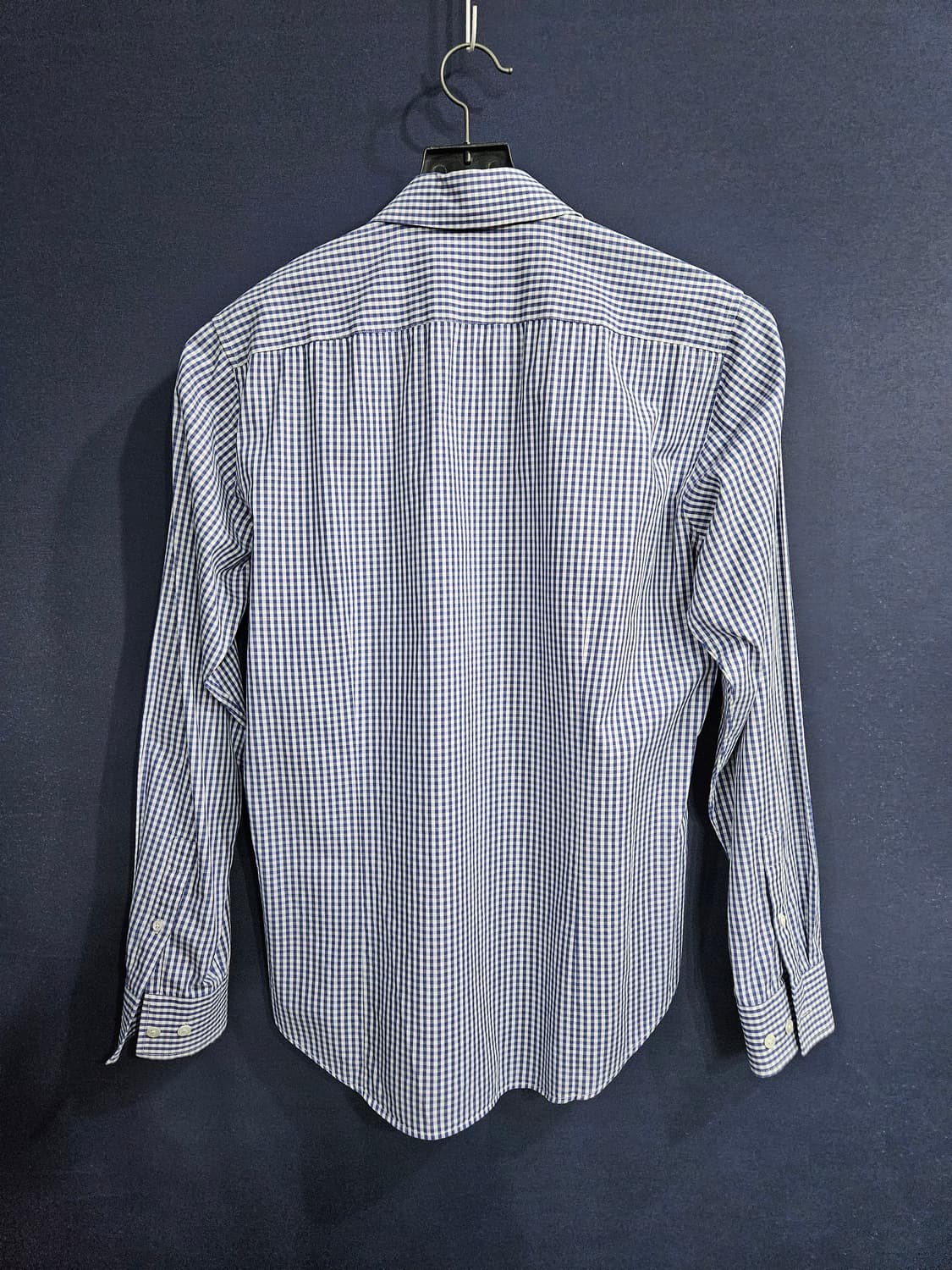 띠어리 체크 남성 100 긴팔셔츠  상품이미지2