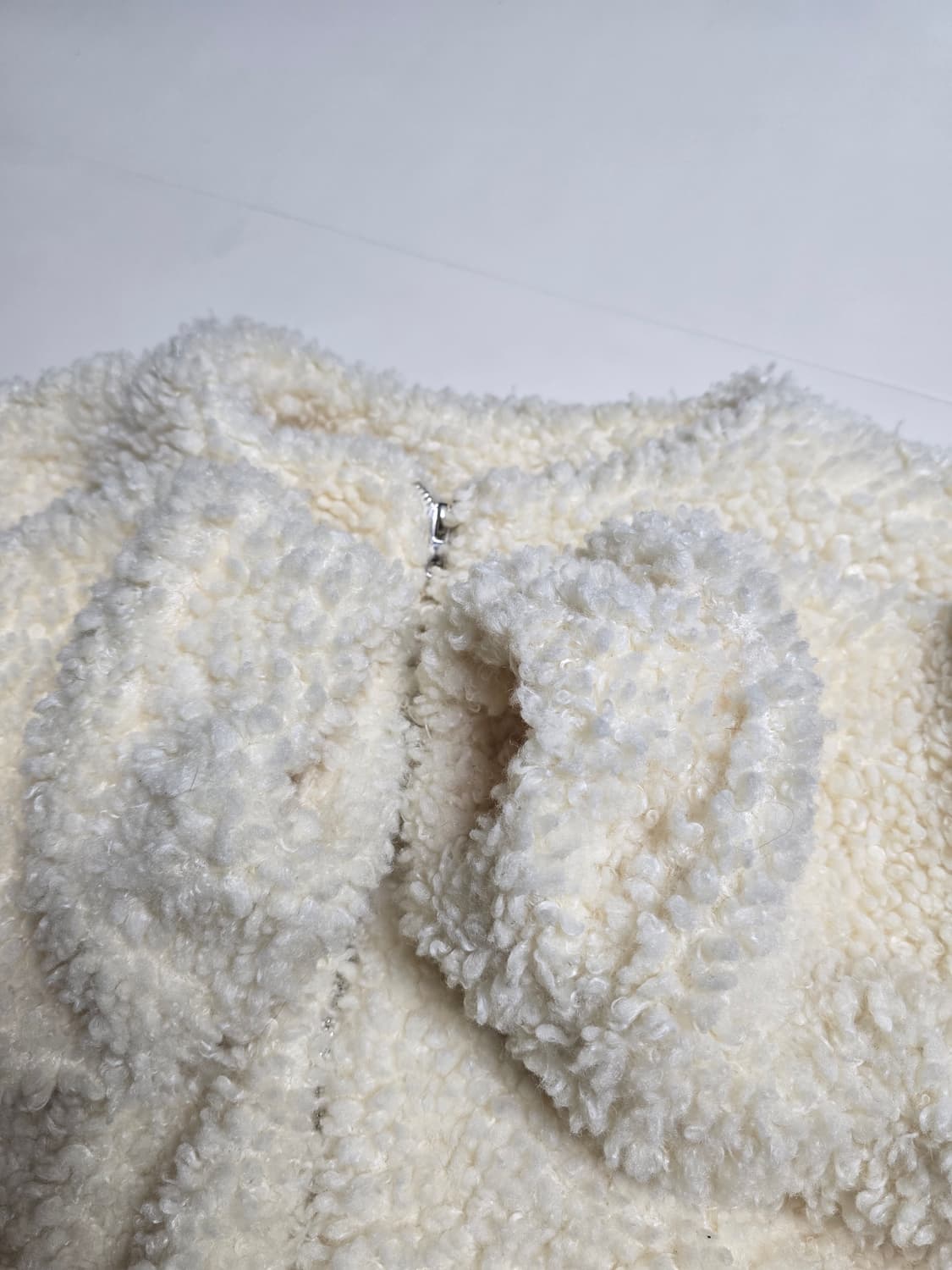 아이보리 부클/덤블 자켓 (프리사이즈) 상품이미지3