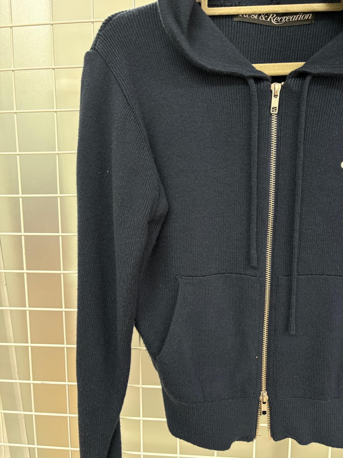 투웨이 니트 후드 집업  상품이미지2