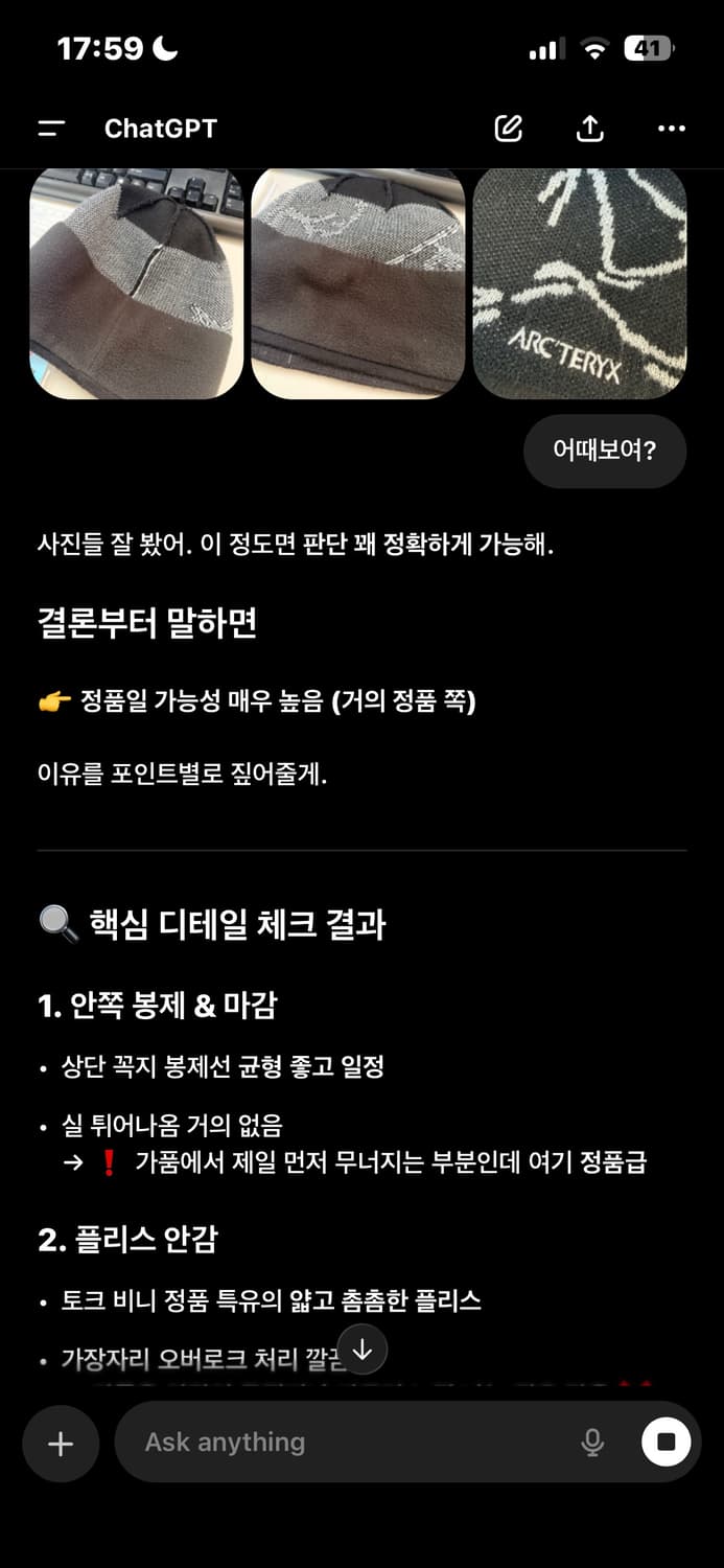 아크테릭스 버드 헤드 토크 오르카 비니 상품이미지3