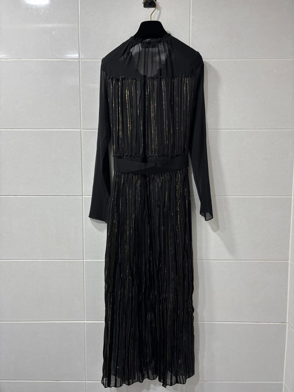 정품)산드로 시스루 원피스 상품이미지4