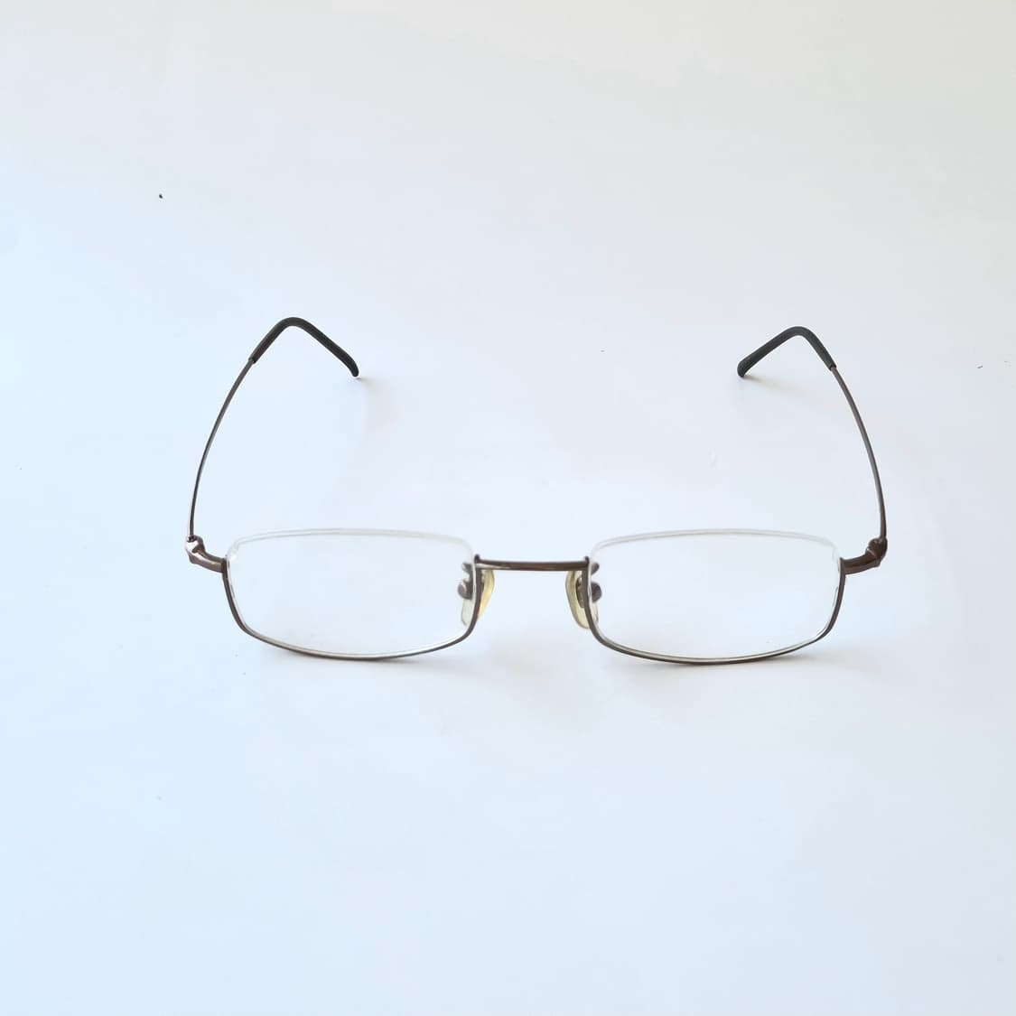 데드스탁 브라운 메탈 하프 림리스(언더림) 안경테 745 상품이미지2