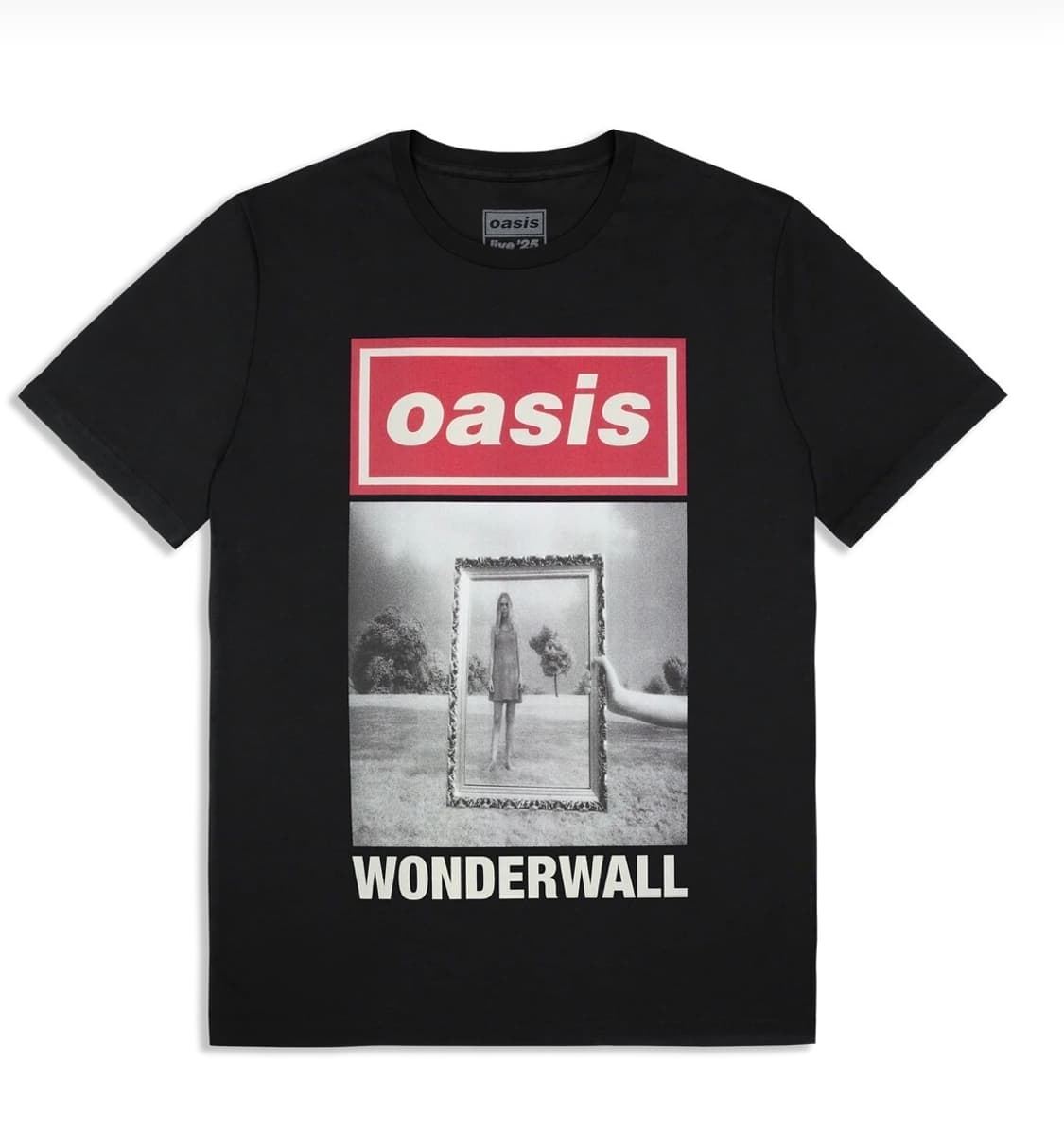 공식 오아시스 라이브 25 Wonderwall 티셔츠 상품이미지1