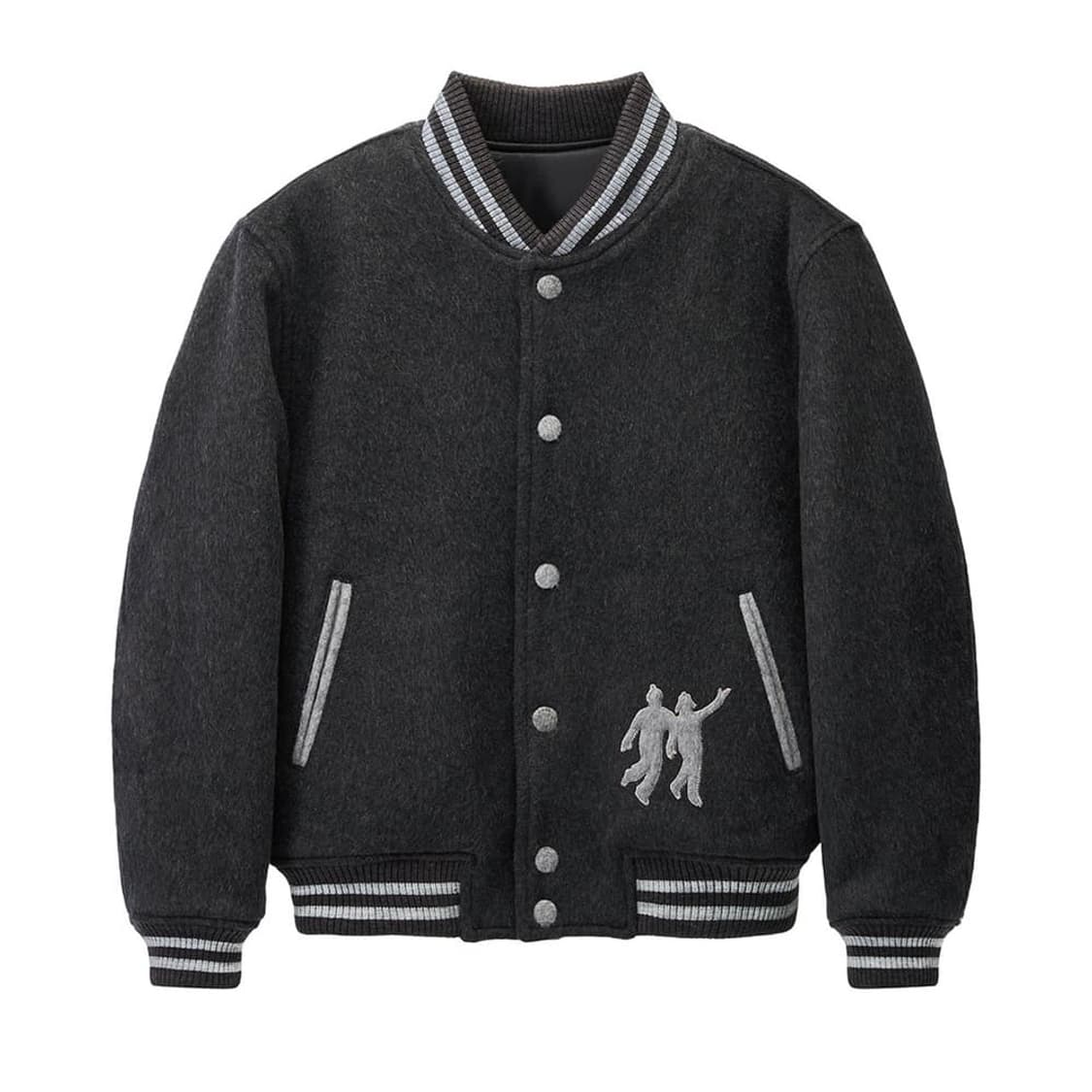 STU 패디드 봄버 자켓 차콜 L 상품이미지1