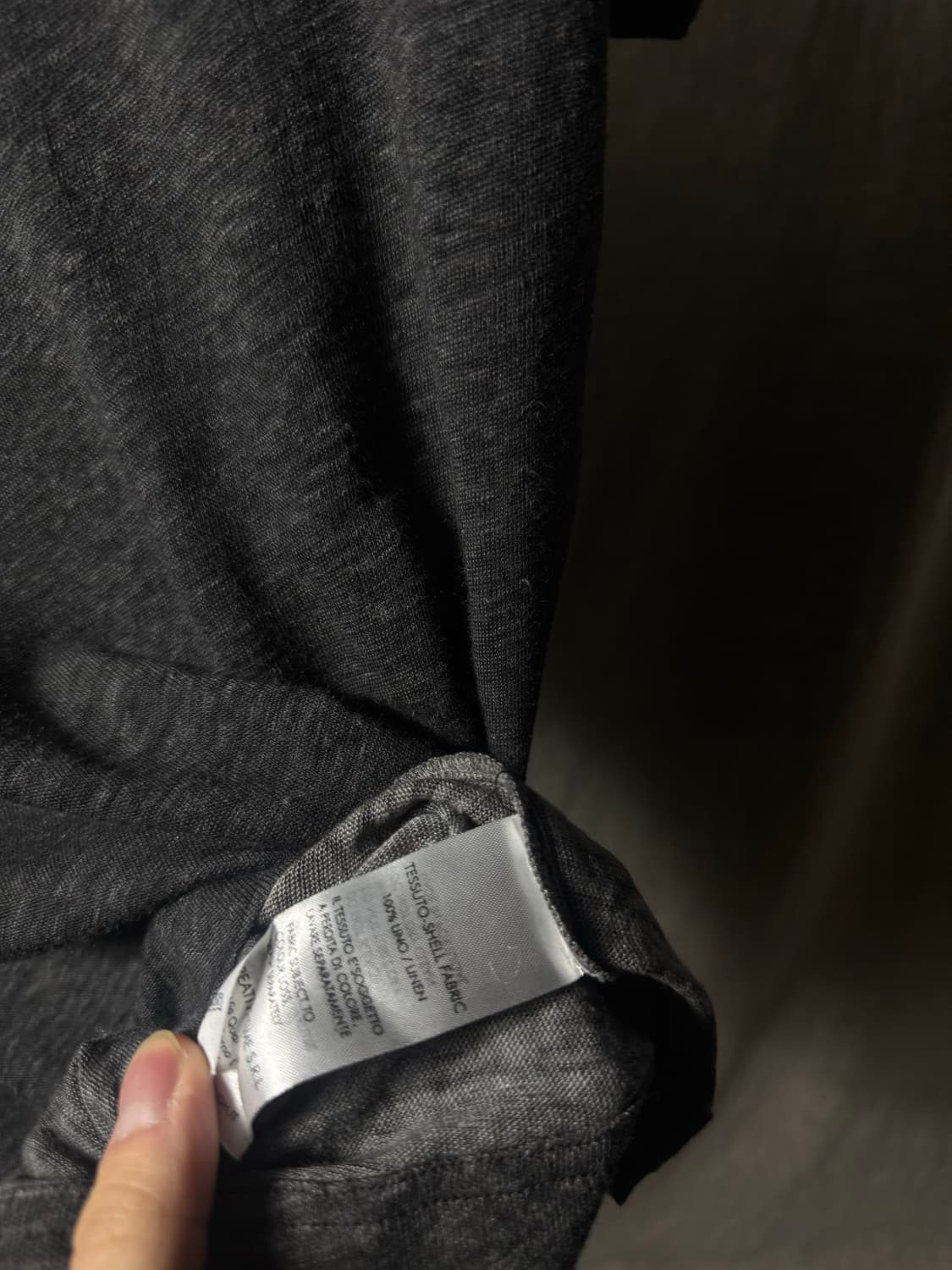 Never Enough Raw Edge Linen T Shirt 상품이미지5