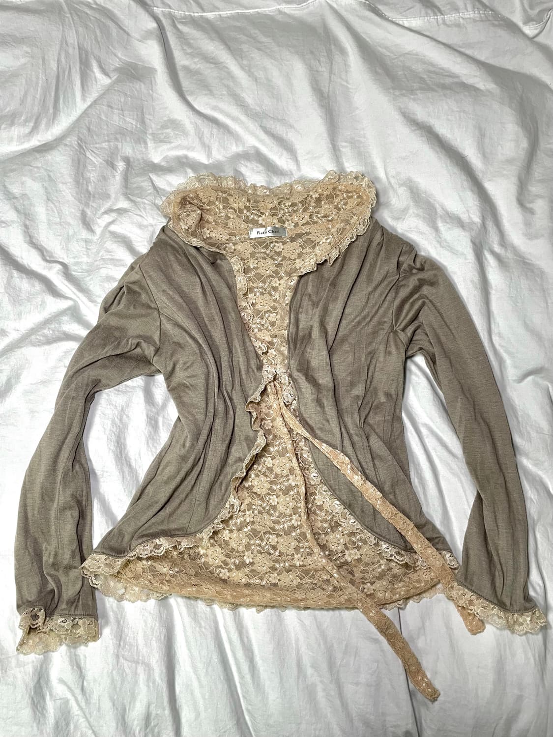 rosa cheri cardigan 로사체리 페어리그런지 레이스 가디건 상품이미지1