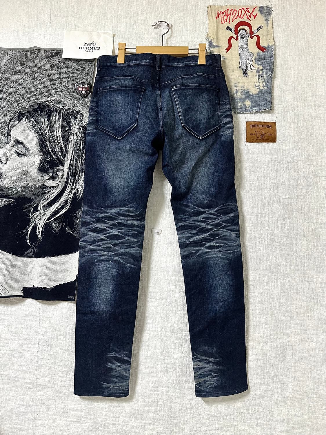 세맨틱디자인 하드크링클워시드 데님팬츠 상품이미지3