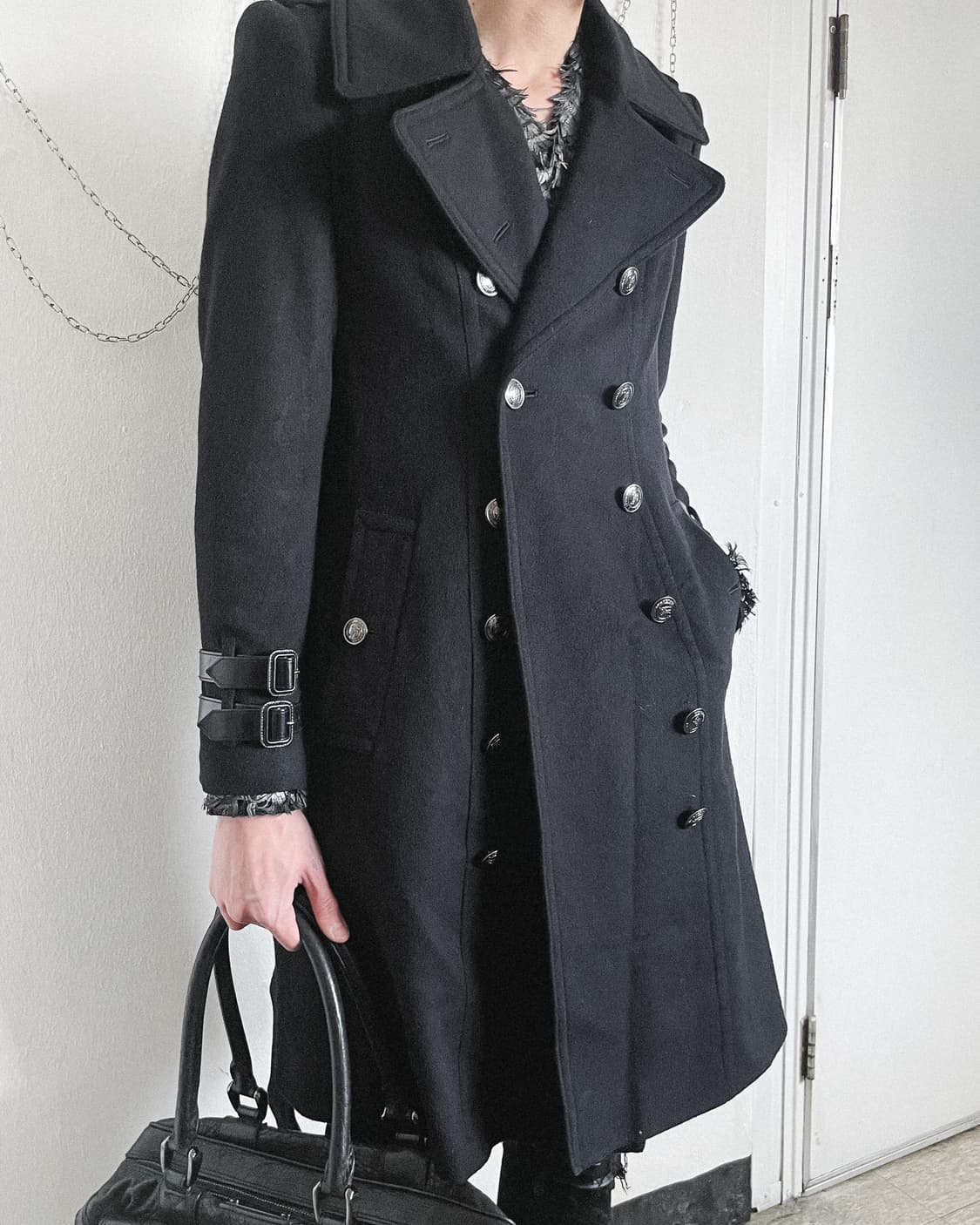 버버리 프로섬 레더슬리브버클 나폴레옹 롱코트 상품이미지3