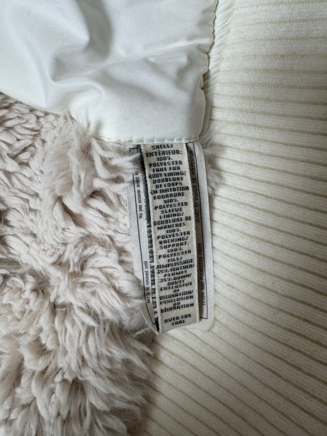 아베크롬비 울프죠 패딩 화이트 L 상품이미지4