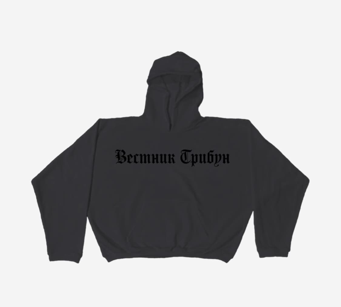 02) 이지 x 고샤 루브친스키 헤럴드 HD-01 후드 후드티 차콜 상품이미지1