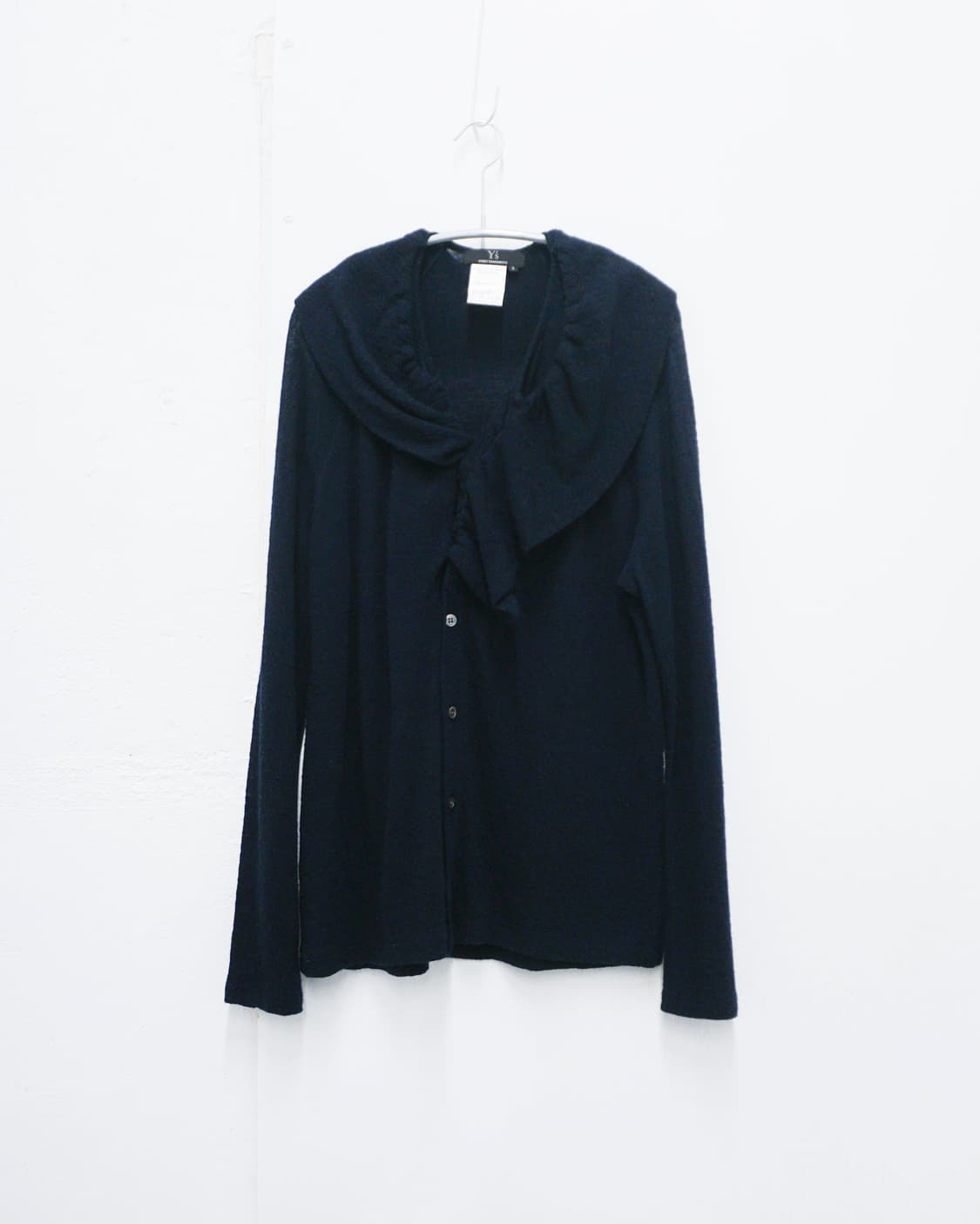 Y’S draped collar wool cardigan 상품이미지1